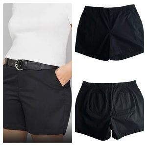 Lane Bryant - NWT Women’s Black Girlfriend Chino Shorts - 18